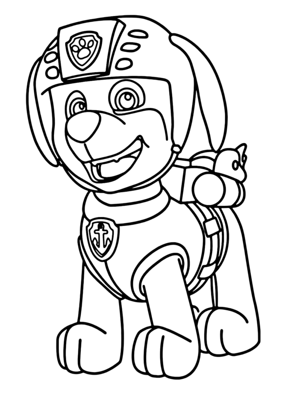 Zuma Paw Patrol Coloring Pages Printable for Free Download