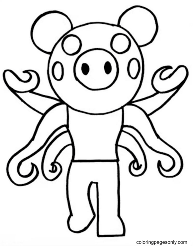 Piggy Coloring Pages Printable for Free Download