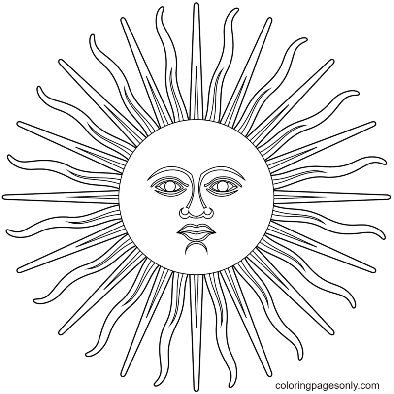 Sun Coloring Pages Printable For Free Download