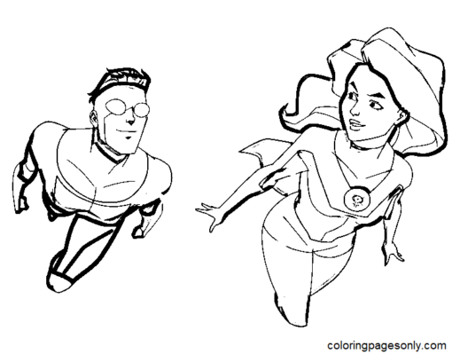 Invincible Coloring Pages Printable for Free Download