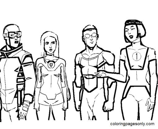 Invincible Coloring Pages Printable for Free Download