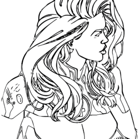 Invisible Woman Coloring Pages Printable for Free Download