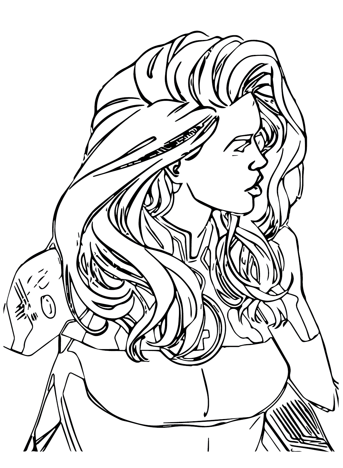 Invisible Woman Coloring Pages Printable for Free Download