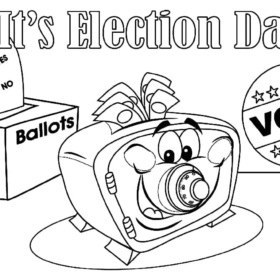 Election Day Coloring Pages Printable for Free Download