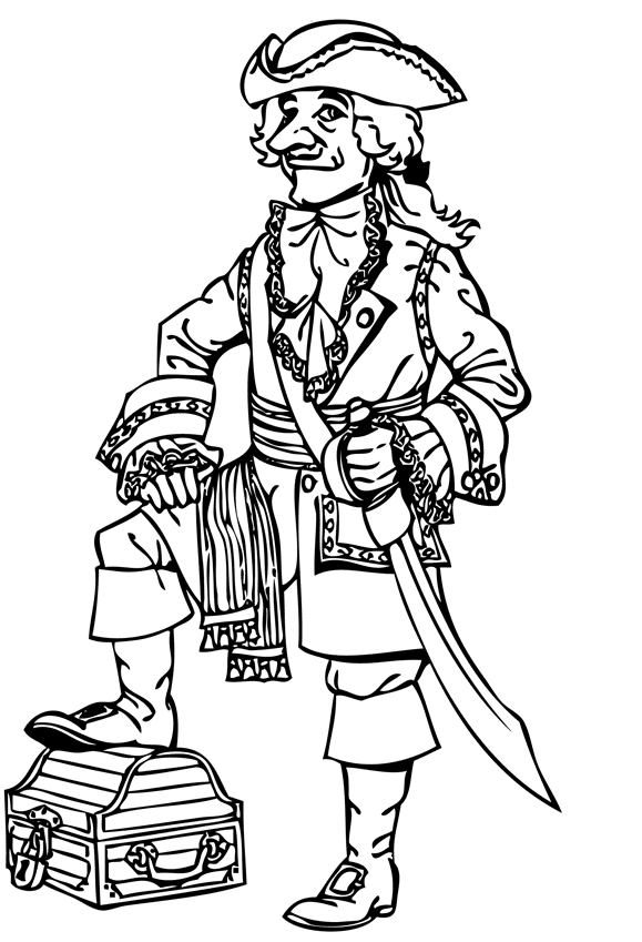 Pirate Coloring Pages Printable for Free Download