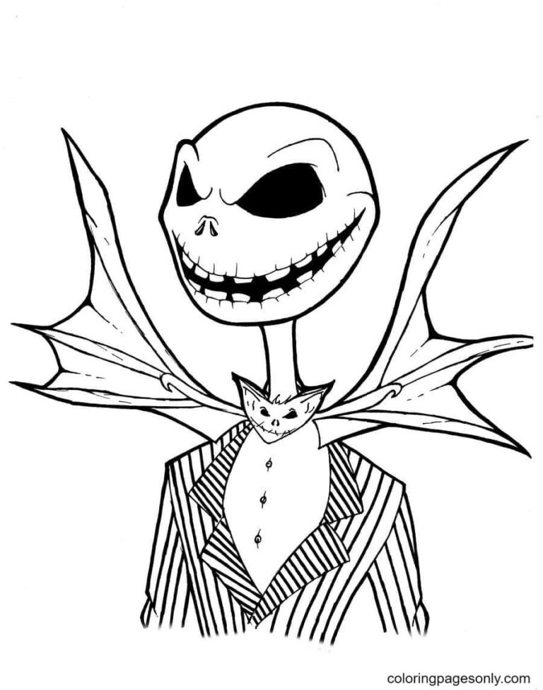 Nightmare Before Christmas Coloring Pages Printable for Free Download