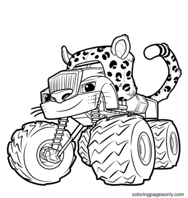 Monster Truck Coloring Pages Printable for Free Download