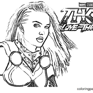 Thor: Love and Thunder Coloring Pages Printable for Free Download