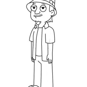 American Dad Coloring Pages Printable for Free Download