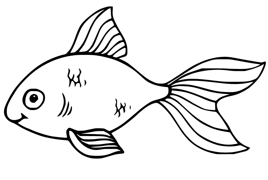 Goldfish Coloring Pages Printable for Free Download