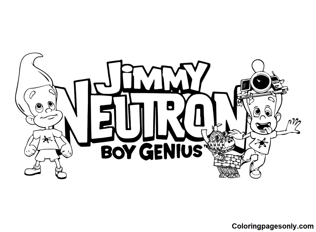 Jimmy Neutron Coloring Pages Printable For Free Download