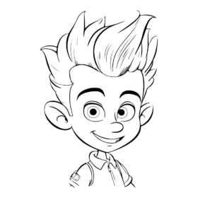 Jimmy Neutron Coloring Pages Printable for Free Download