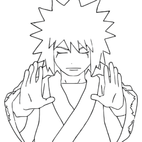 Minato Coloring Pages  Print Anime Coloring Pages