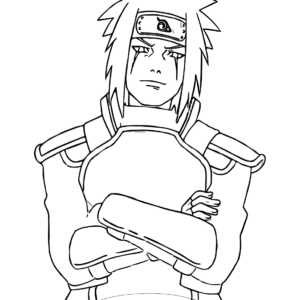 Namikaze Minato Anime Coloring Page - Free Printable Coloring Pages
