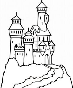 Cinderella Castle Coloring Pages Printable for Free Download