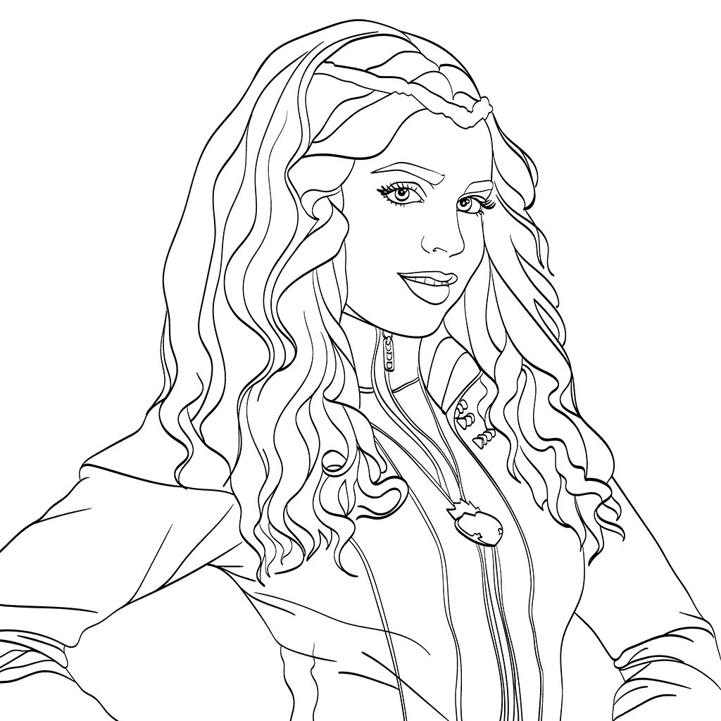 Descendants 3 Coloring Pages Printable for Free Download