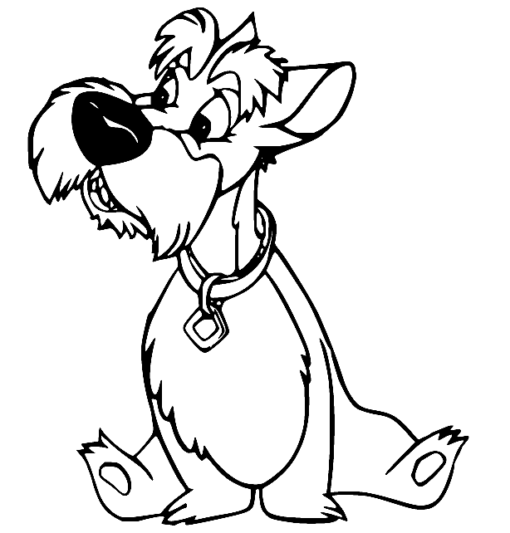 Lady and the Tramp Coloring Pages Printable for Free Download