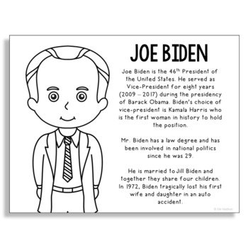 Joe Biden Coloring Pages Printable for Free Download