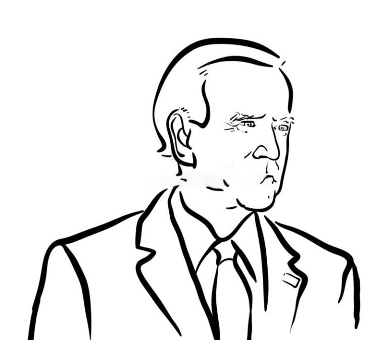 Joe Biden Coloring Pages Printable for Free Download