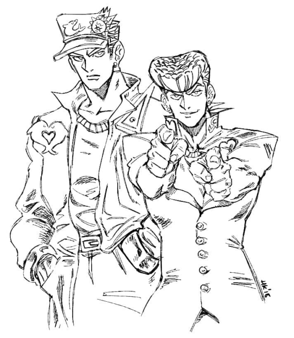 JoJo's Bizarre Adventure Coloring Pages Printable for Free Download