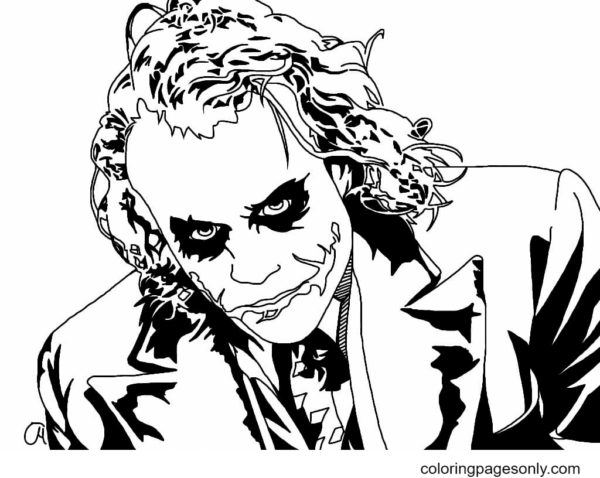 Joker Coloring Pages Printable for Free Download