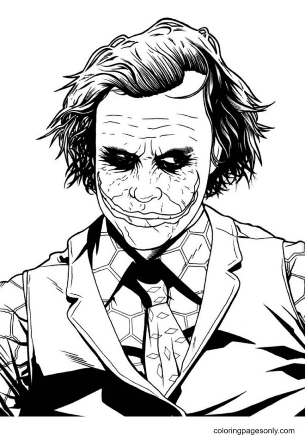 Joker Coloring Pages Printable for Free Download