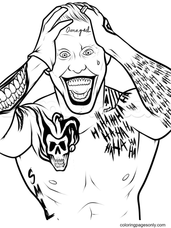 Joker Coloring Pages Printable for Free Download