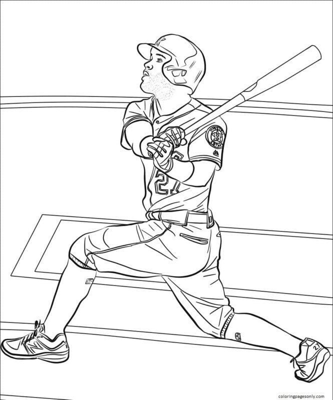 Baseball Coloring Pages Printable for Free Download