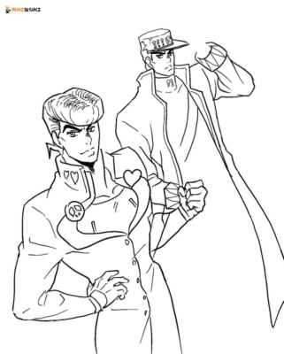 JoJo's Bizarre Adventure Coloring Pages Printable for Free Download