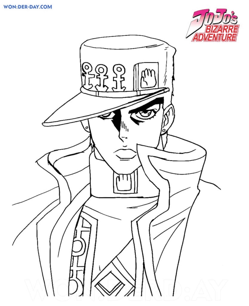 JoJo's Bizarre Adventure Coloring Pages Printable for Free Download