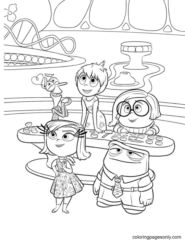 Inside Out Coloring Pages Printable for Free Download