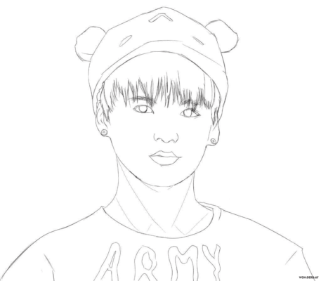 BTS Coloring Pages Printable for Free Download