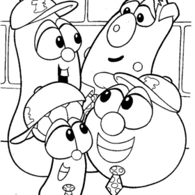 VeggieTales Coloring Pages Printable for Free Download