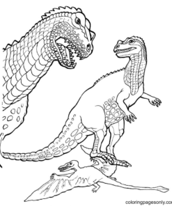 33+ Realistic Jurassic World Coloring Pages