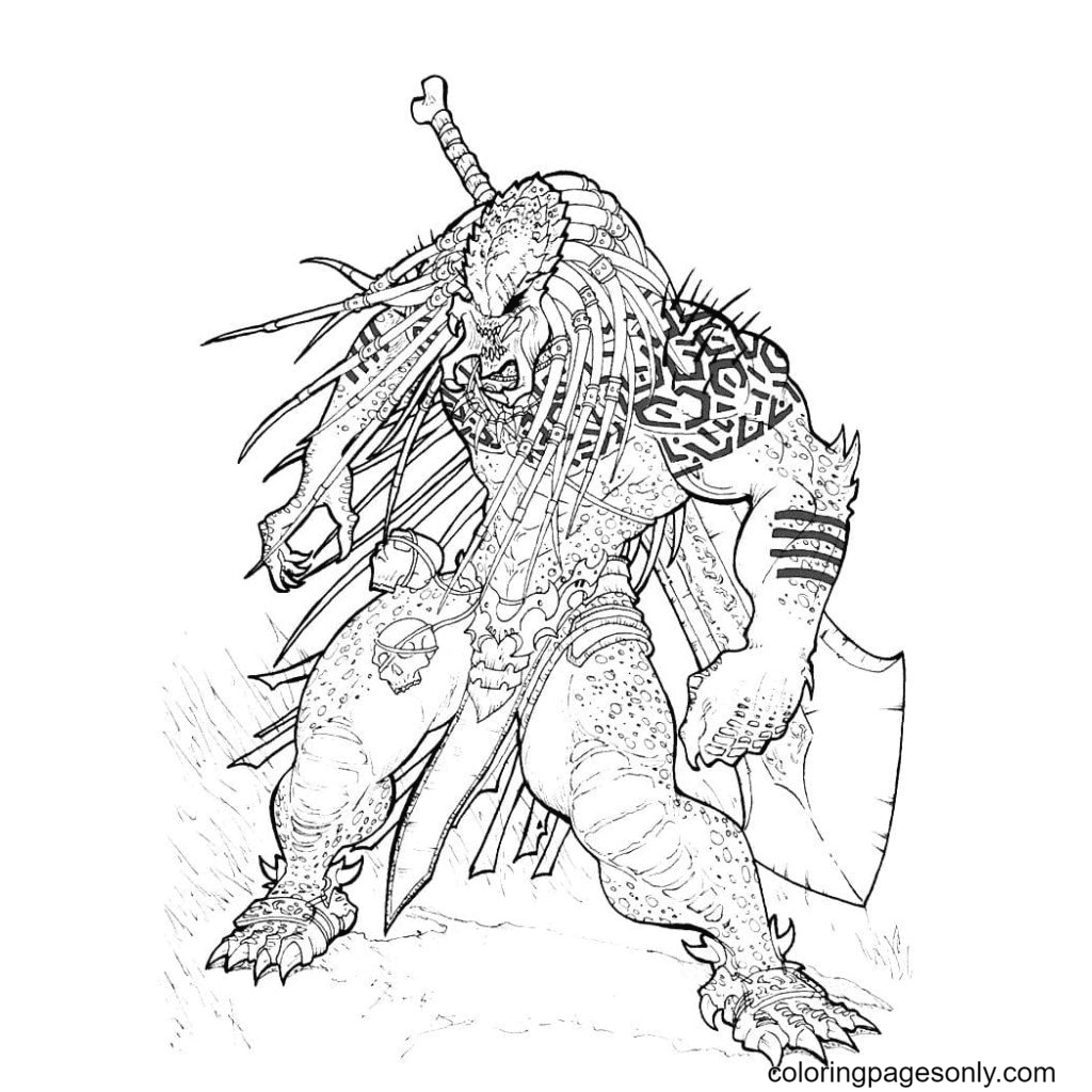 Predator Coloring Pages Printable for Free Download