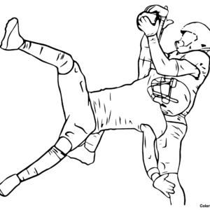 Justin Jefferson Coloring Pages Printable for Free Download