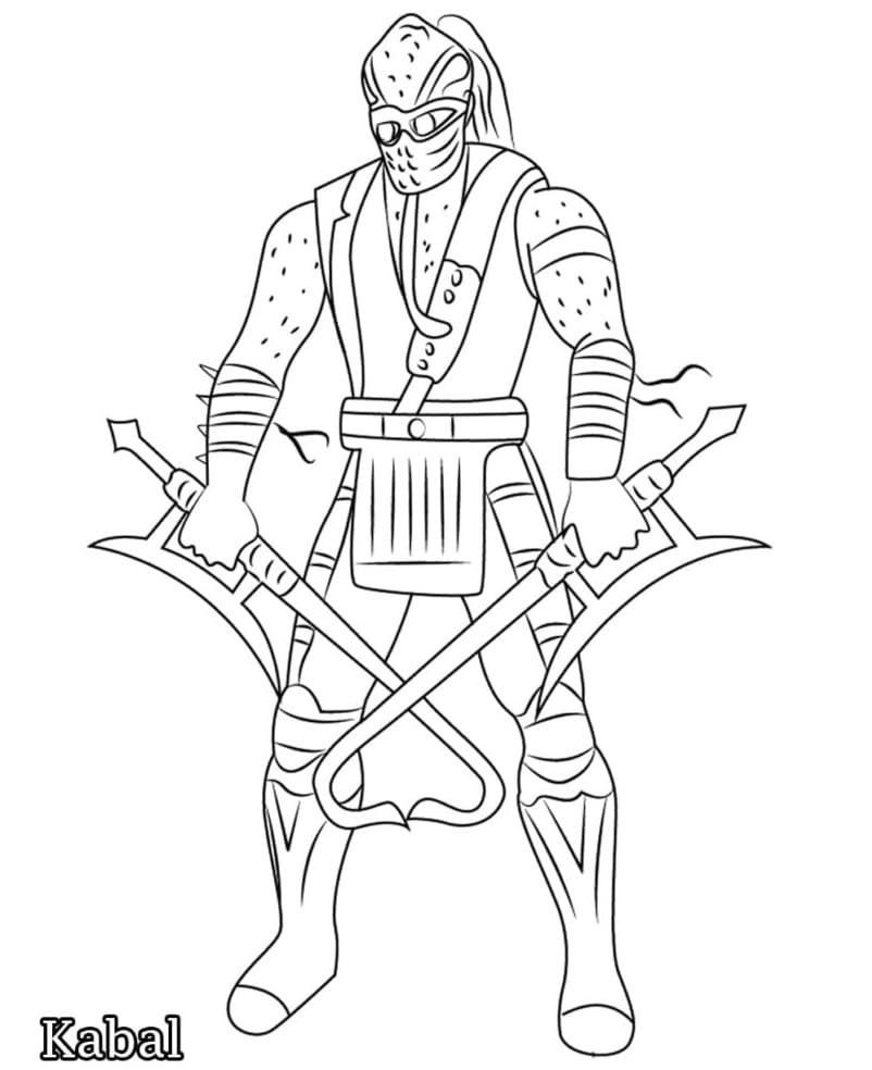 Mortal Kombat Coloring Pages Printable for Free Download