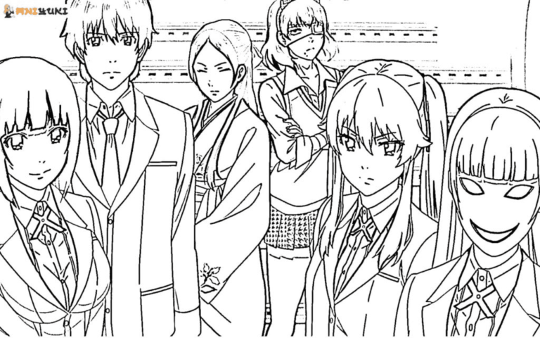 Kakegurui Coloring Pages Printable for Free Download