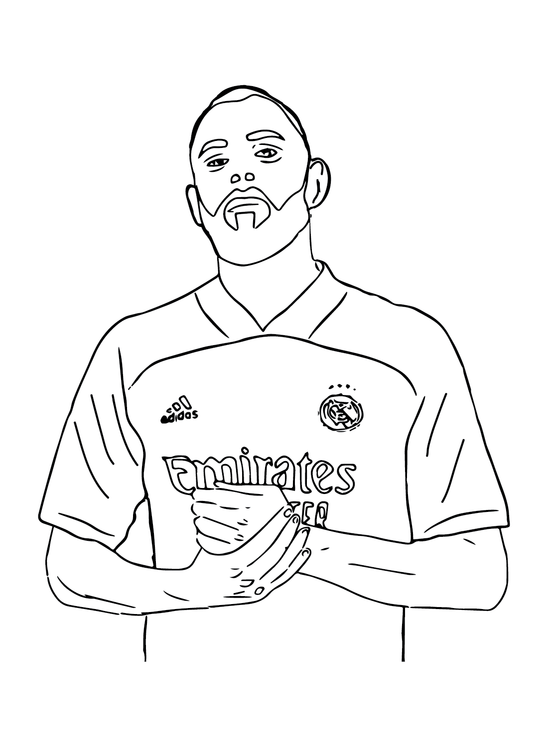 Karim Benzema Coloring Pages Printable for Free Download