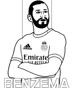 Karim Benzema Coloring Pages Printable For Free Download