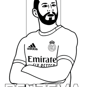 10 Fun Benzema Coloring Pages for Aspiring Artists