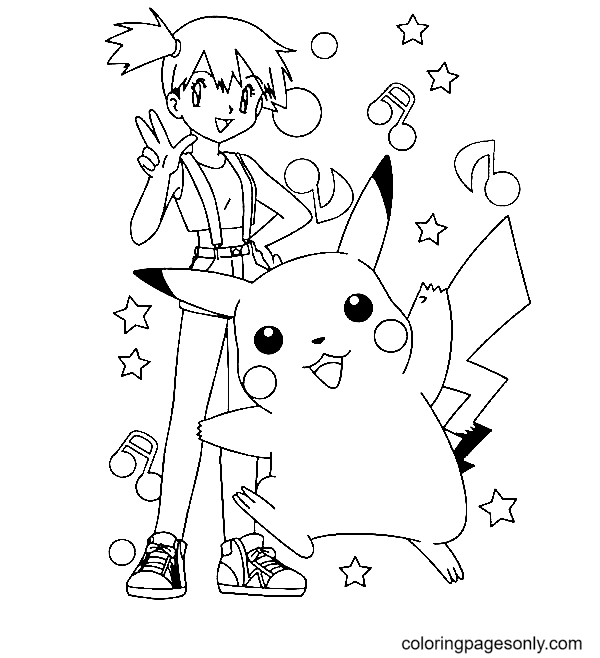 Pikachu Pokemon coloring page  Free Printable Coloring Pages