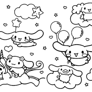 pinte a kuromi in 2023  Hello kitty coloring, Stitch coloring pages, Anime  character design