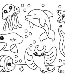 Kawaii Animal Coloring Pages Printable for Free Download