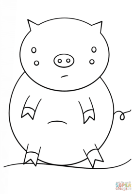 Pig Coloring Pages Printable For Free Download