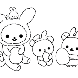 Rilakkuma Coloring Pages Printable for Free Download