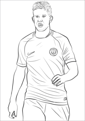 Kevin De Bruyne Coloring Pages Printable for Free Download