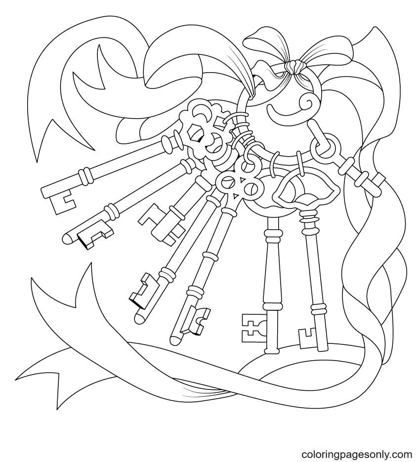 key coloring pages