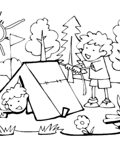 Camping Coloring Pages Printable for Free Download