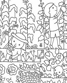 Country Garden Coloring Page Printable // Digital Download -  Portugal